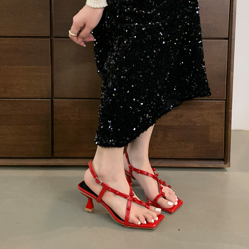 1714030786096_867435.jpg Miting French Style Elegant Thin Heel One-Strap Sandals Fairy Shoes 2024 New Summer Fashion High Heel Women Sandals