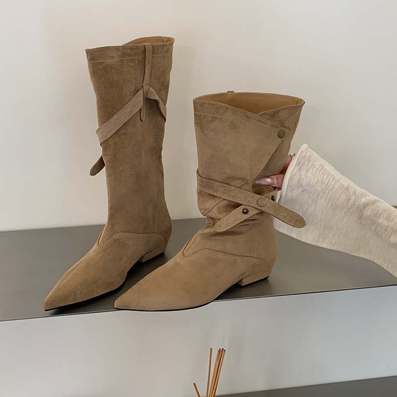 1784968473997_Qt1lYv.jpg 2026 New Autumn Winter Pointed Toe Chunky Heel Low Heel Martin Boots Riding Boots Pleated Boots Stacked Boots Western Boots Women Long Boots