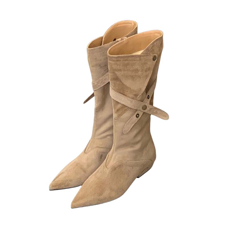 1784968478287_MvdsqH.jpg 2026 New Autumn Winter Pointed Toe Chunky Heel Low Heel Martin Boots Riding Boots Pleated Boots Stacked Boots Western Boots Women Long Boots